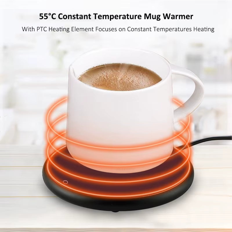 Cup Warmer USB Cup Heater Coffee Mug Warmer for Home Office Electric Heating Coaster Desktop Milk Tea Cup Warmer Heater